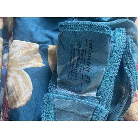 NEW Free People Wanderlust Bodysuit Floral Print Long Sleeve Chiffon Size Small - Picture 9 of 11